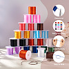 25 Rolls 12 Colors Flat Elastic Crystal String OCOR-PJ0001-010-4