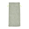 Rectangle Polyester Imitation Burlap Packing Pouches ABAG-N009-01A-03-1