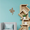 Creative Natural Wooden Wall Hanging Decoration AJEW-WH0331-006-5