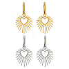 2Pairs 2 Colors 304 Stainless Steel Hoop Earrings EJEW-HS0001-25-1