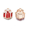 Christmas Alloy Enamel Pendants ENAM-Q442-57-3