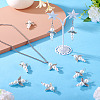 Glass & Alloy Pearl Pendants HJEW-TAC0058-7