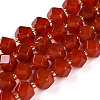 Natural Carnelian(Dyed & Heated) Beads Strands G-T140-09B-2