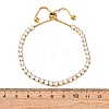 304 Stainless Steel Pave Clear Cubic Zirconia Tennis Bracelets BJEW-G754-03G-03-5