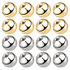 Beebeecraft 60Pcs 2 Colors Stainless Steel Ear Nuts STAS-BBC0003-34-1