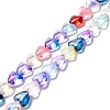 Transparent Glass Beads Strand GLAA-F112-01H-1