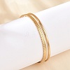 304 Stainless Steel Cuff Bangles for Women BJEW-B120-03G-03-2