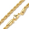 Brass Chain Necklaces for Women NJEW-G084-25G-2