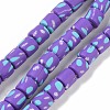 Handmade Polymer Clay Beads Strand CLAY-Z002-01N-1