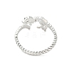 Dinosaur Skeleton Brass Open Cuff Ring for Women LS-RJEW-A040-02P-3