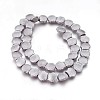Electroplated Non-magnetic Synthetic Hematite Beads Strands G-P392-T01-1