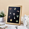 Wood & Plastic Rectangle Photo Frame Stand DJEW-WH0072-13C-03-5