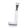 Non-Tarnish 304 Stainless Steel Letter Pendants STAS-H127-L-P-2