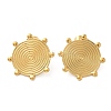 Ion Plating(IP) 304 Stainless Steel Stud Earrings for Women EJEW-M089-03G-4