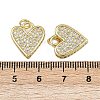 Brass Micro Pave Cubic Zirconia Pendants ZIRC-I367-11G-04-3