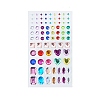 Transparent Acrylic Rhinestone Sticker DIY-WH0012-04B-1