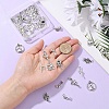 40Pcs 8 Styles Tibetan Style Alloy Pendants FIND-YW0006-87AS-4