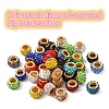 40Pcs Polymer Clay Rhinestone European Beads RB-YW0001-02-2