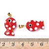 Handmade Lampwork Pendants LAMP-G168-04I-3