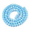 Electroplate Glass Beads Strands EGLA-A044-P6mm-B08-3