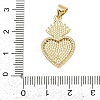 Brass Micro Pave Cubic Zirconia Pendants KK-P323-11U-G01-3