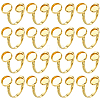 16Pcs 304 Stainless Steel Open Cuff Ring Findings STAS-BBC0008-17-1