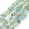Natural Flower Amazonite Chips Beads Strands G-M205-12B-1