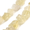 Natural Lemon Quartz(Heated) Beads Strands G-S386-C17-2