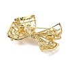 Hollow Bowknot Alloy Brooches JEWB-S028-03-2