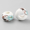 Handmade Porcelain European Beads PORC-TAC0003-02-2