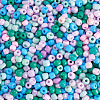Opaque Glass Round Seed Beads GLAA-TAC0025-07B-01-3