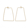 Brass Earring Hooks KK-T038-425G-1