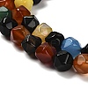 Dyed Natural Agate Beads Strands G-G203-08D-3
