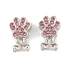 Rack Plating Alloy Rhinestone European Dangle Charms FIND-C055-19P-02-1