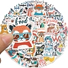 50Pcs PVC Waterproof Stickers PW-WG2814F-01-2