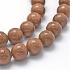 Synthetic Goldstone Beads Strands G-P335-15-12mm-3