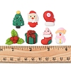 28Pcs 7 Styles Christmas Theme Opaque Resin Cabochons CRES-FS0001-08-6