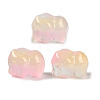 Spray Painted Glass Beads GLAA-Z007-04K-1