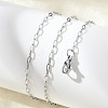 Non-Tarnish 304 Stainless Steel Paperclip Chain Necklace with Lobster Claw Clasps for Men Women X-NJEW-H205-03P-01-4