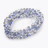 Electroplate Glass Beads Strands X-GLAA-K027-HR-B04-2