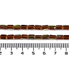 Electroplate Glass Chevron Beads Strands GLAA-Q101-02A-AB01-4