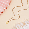304 Stainless Steel Letter Pendant Necklaces NJEW-LP0001-53B-G-3