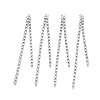 Brass Rhinestone Cup Chains Tassel Big Pendants KK-R129-08P-1