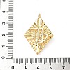 Brass Micro Pave Cubic Zirconia Enamel Pendants KK-L250-08G-07-3