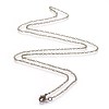 Brass Cable Chain Necklaces NJEW-SW028-26inch-AB-1