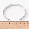 304 Stainless Steel Cuff Bangles for Women BJEW-P377-02A-5