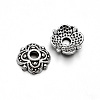 4-Petal Flower Vintage Brass Bead Caps X-KK-M109-04AS-1