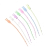 Luminous Silicone Cable Zip Ties AJEW-P104-01B-2