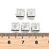 Brass Rhinestone Spacer Beads RSB072-12S-4