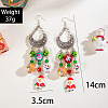 Christmas Theme Alloy Resin Dangle Earrings FS-WG67CC3-01-2
